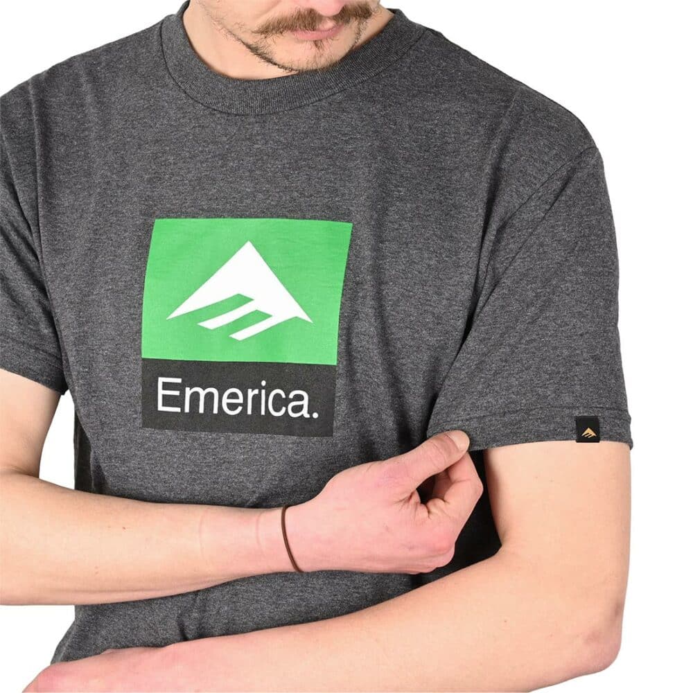 Emerica Classic Combo S/S T-Shirt - Charcoal Heather