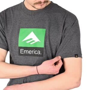 Emerica Classic Combo S/S T-Shirt - Charcoal Heather