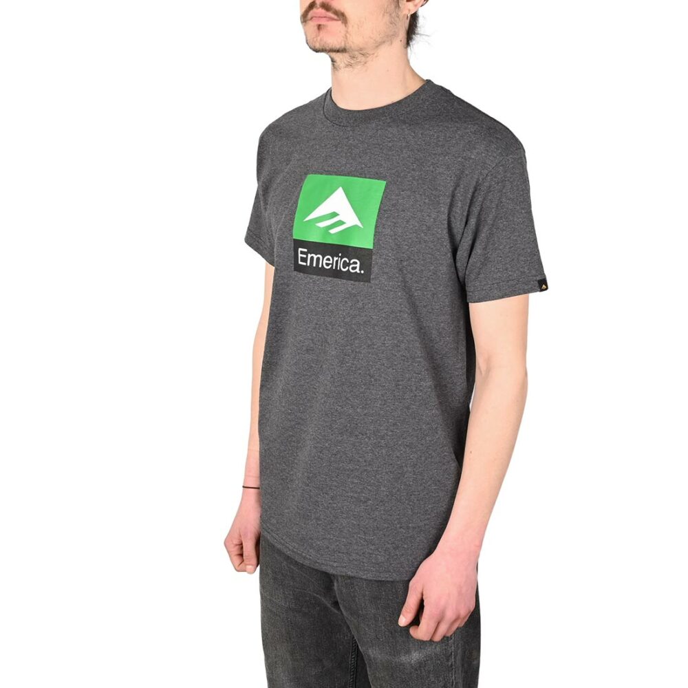 Emerica Classic Combo S/S T-Shirt - Charcoal Heather