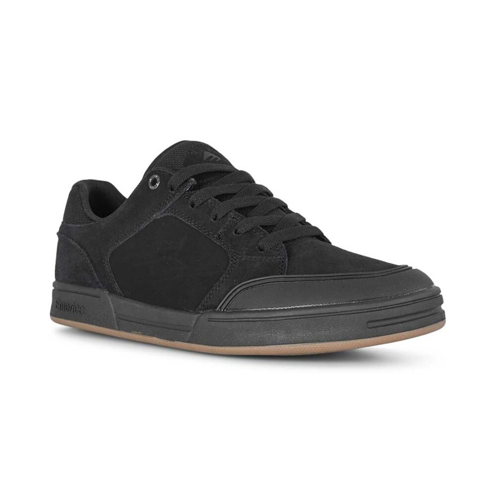 Emerica Heritic Skate Shoes - Black/Black