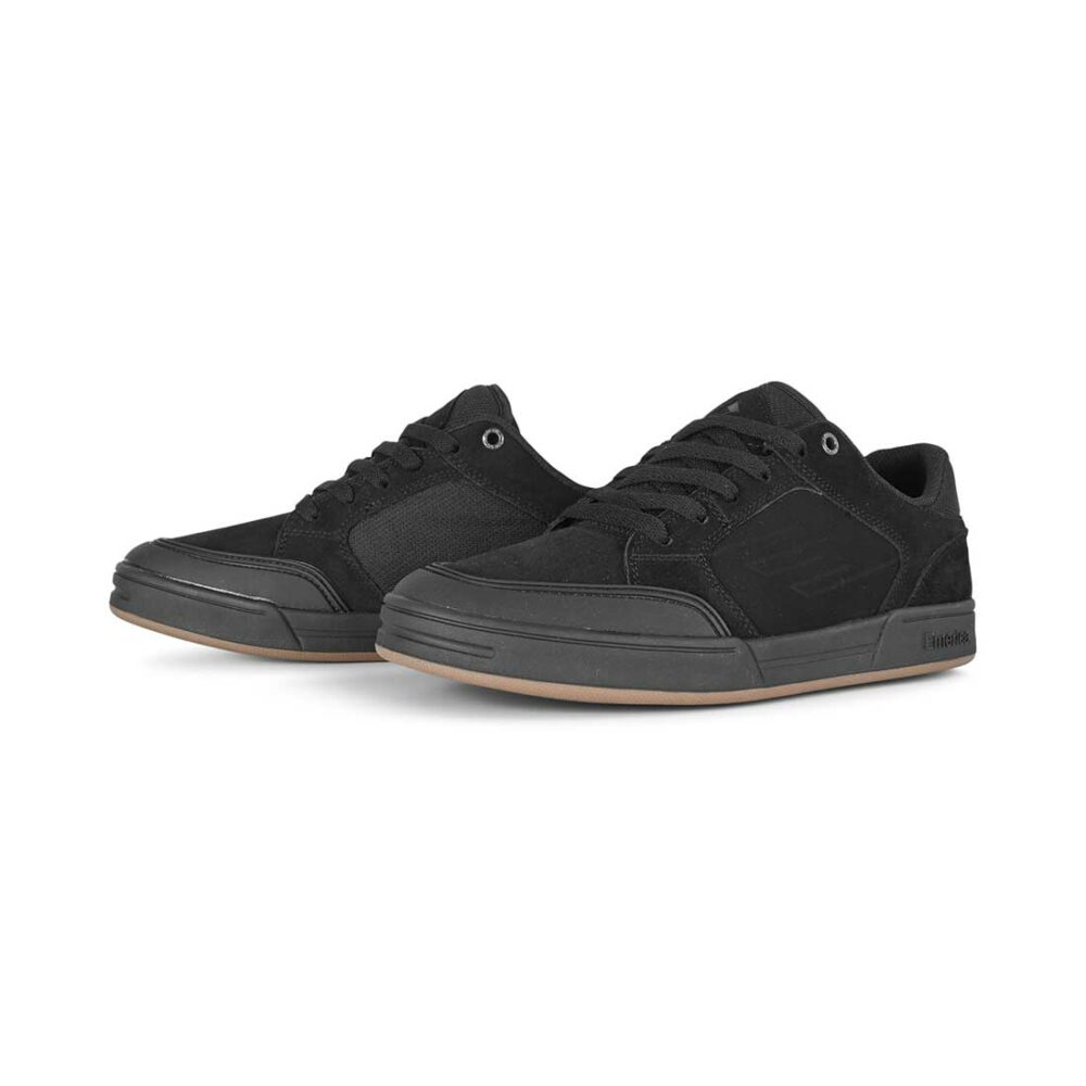 Emerica Heritic Skate Shoes - Black/Black