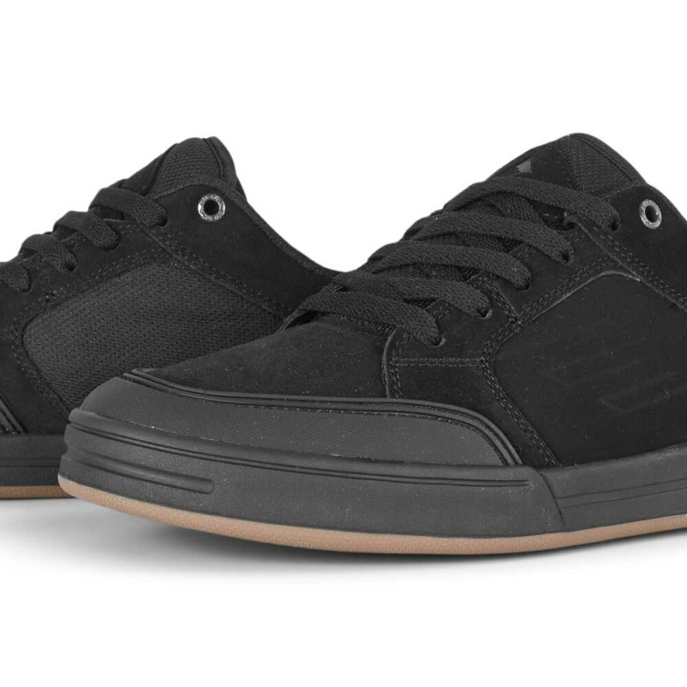 Emerica Heritic Skate Shoes - Black/Black