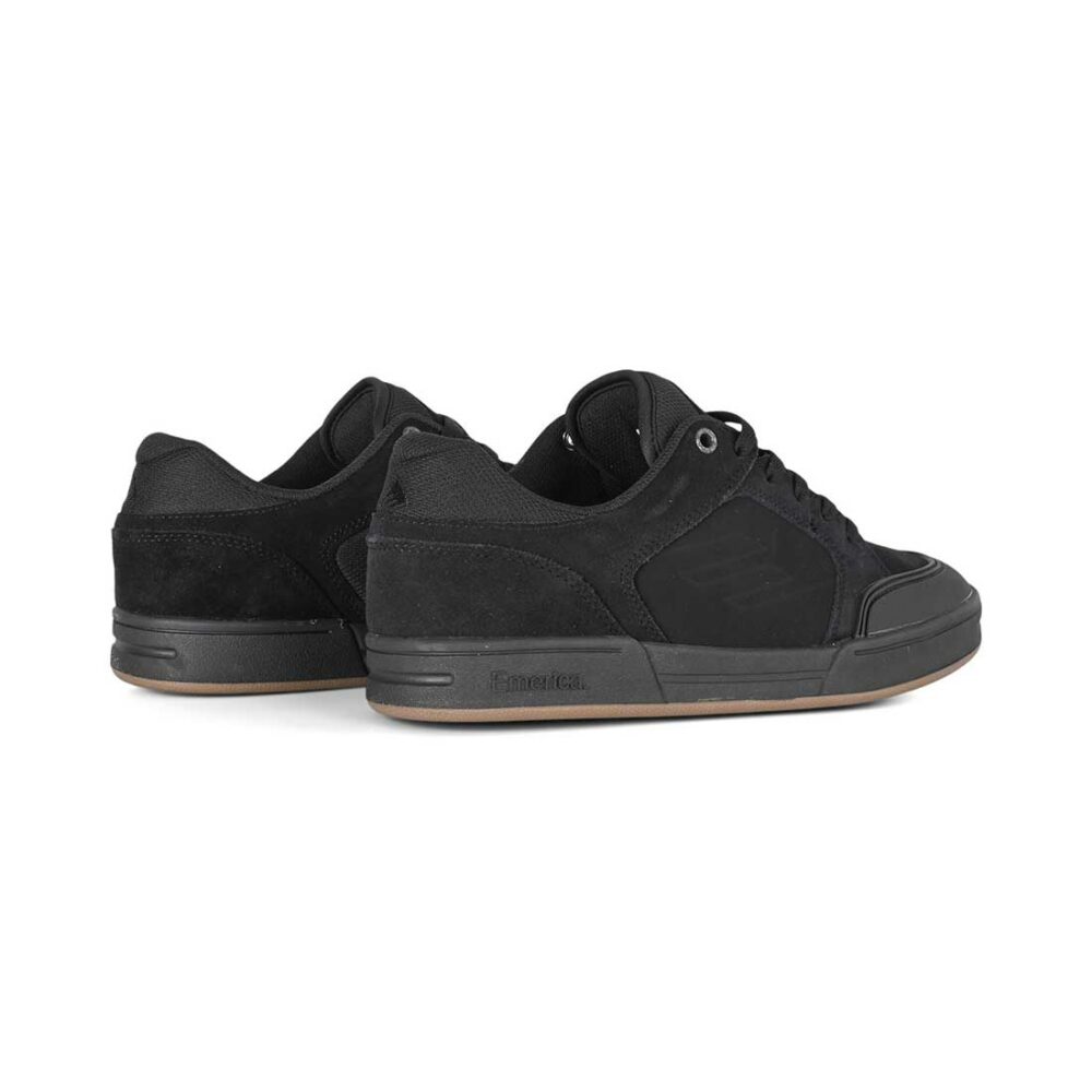 Emerica Heritic Skate Shoes - Black/Black