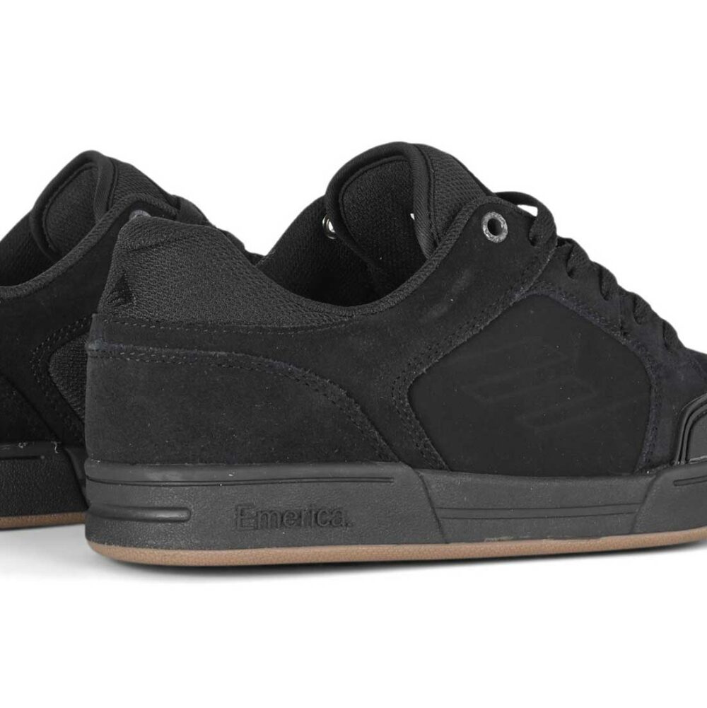 Emerica Heritic Skate Shoes - Black/Black