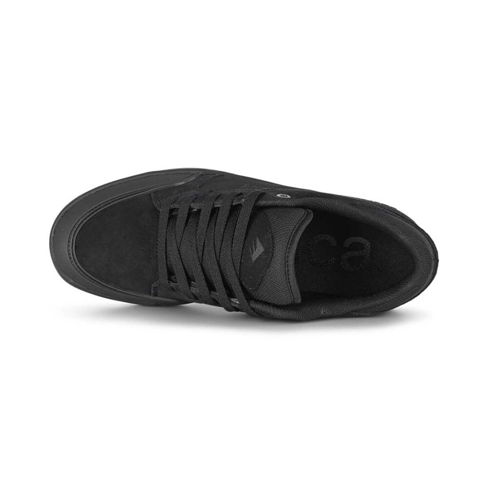 Emerica Heritic Skate Shoes - Black/Black