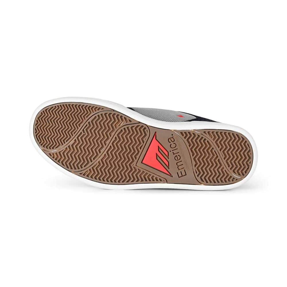 Emerica Heritic Skate Shoes - Navy/Grey/Red