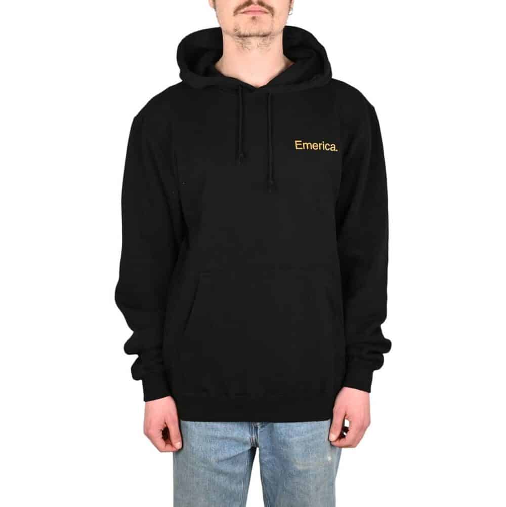 Emerica Lockup Pullover Hoodie - Black/Gold