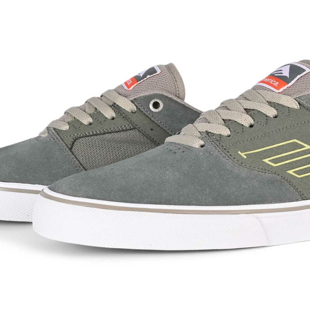 Emerica The Low Vulc Skate Shoes - Grey/Tan