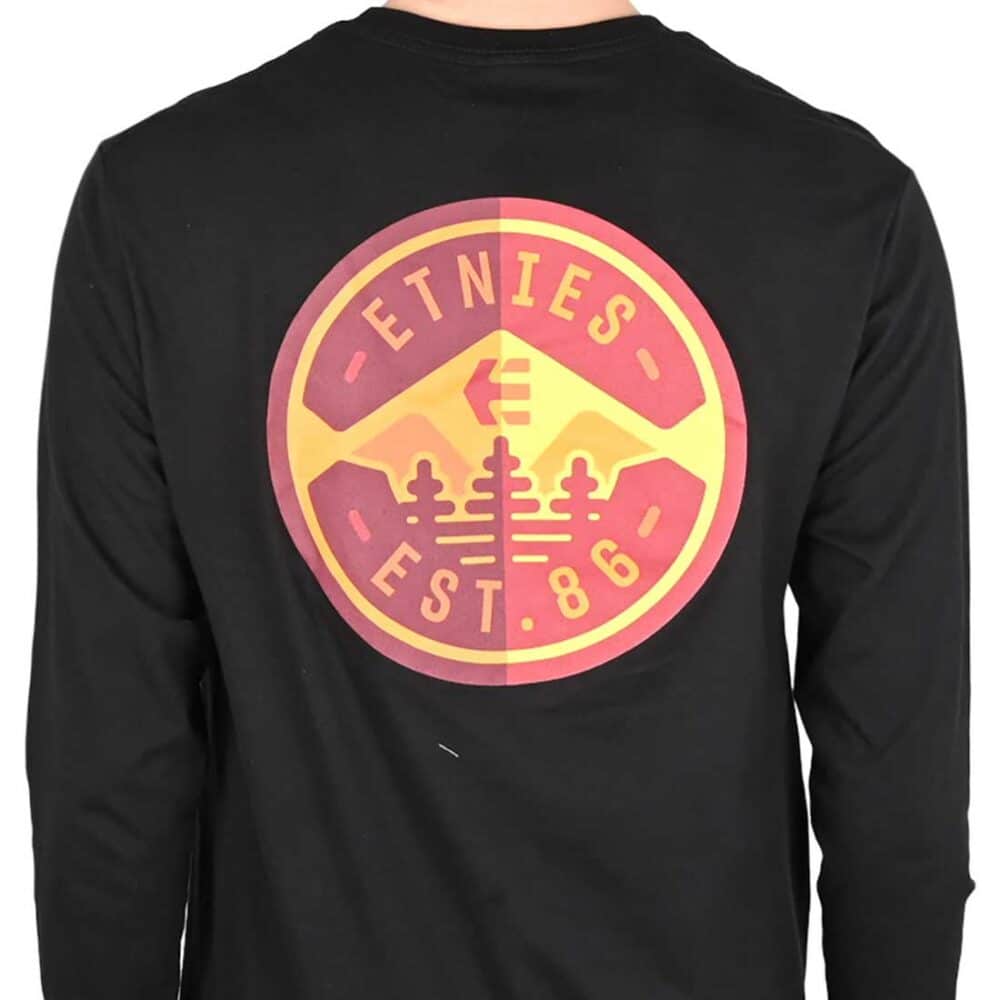 Etnies 3 Pines Long Sleeve T-Shirt - Black