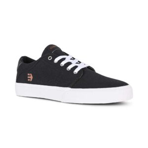 Etnies Barge Slim Skate Shoes - Black/White/Silver