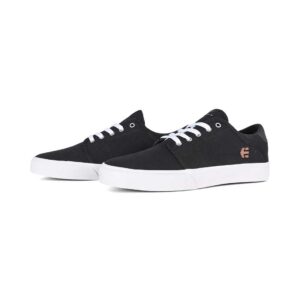 Etnies Barge Slim Skate Shoes - Black/White/Silver