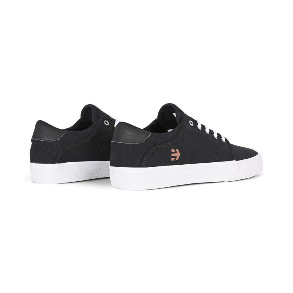 Etnies Barge Slim Skate Shoes - Black/White/Silver
