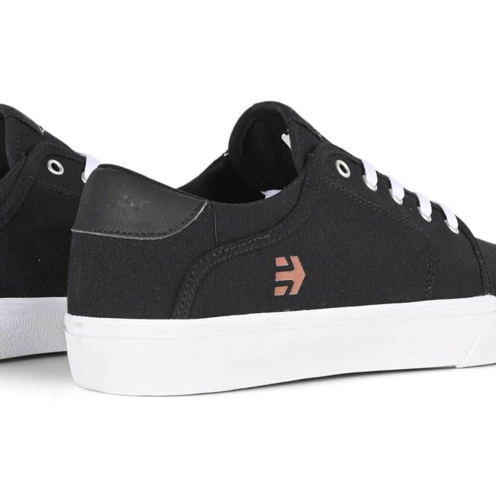 Etnies Barge Slim Skate Shoes - Black/White/Silver