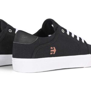 Etnies Barge Slim Skate Shoes - Black/White/Silver