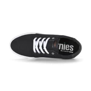 Etnies Barge Slim Skate Shoes - Black/White/Silver