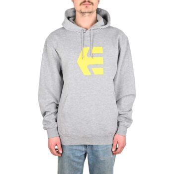 Etnies Classic Icon Pullover Hoodie - Grey/Grey/Yellow