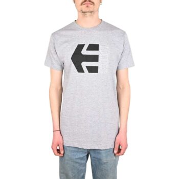 Etnies Corp Combo S/S T-Shirt - Grey/Black/White