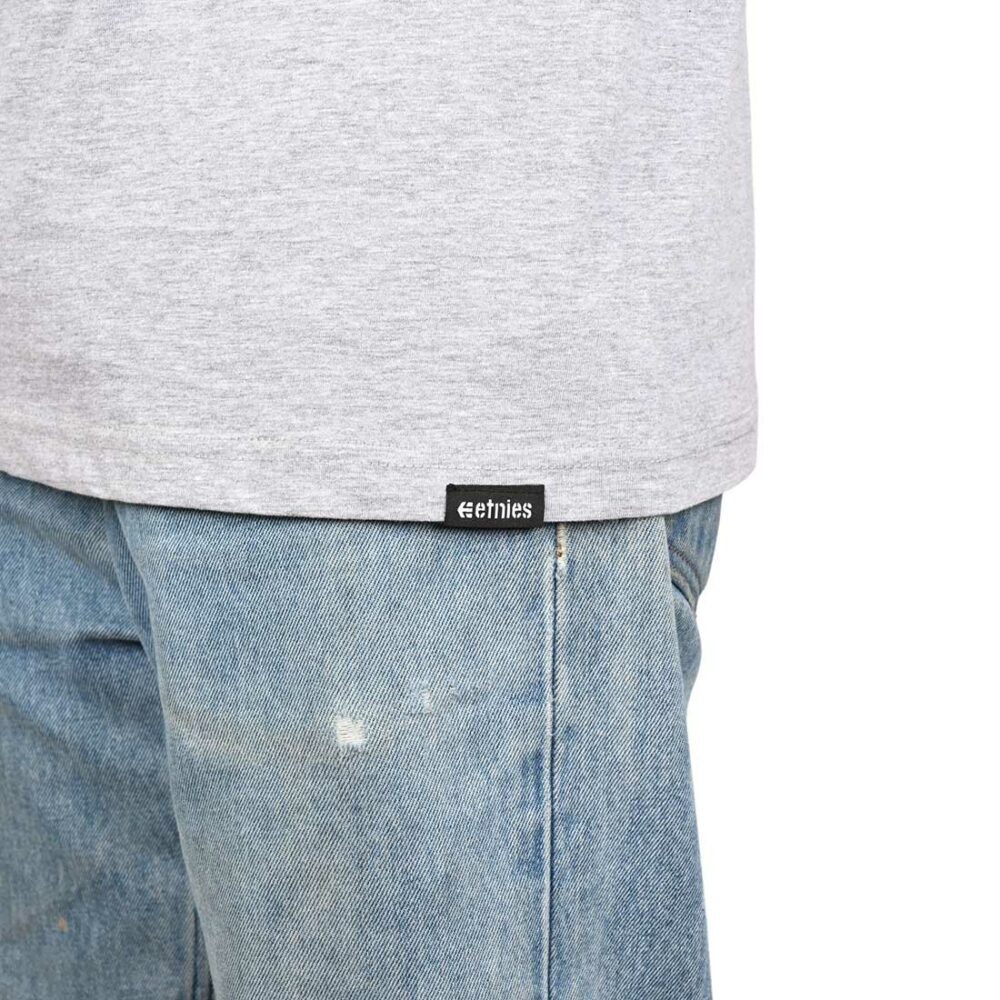Etnies Corp Combo S/S T-Shirt - Grey/Black/White