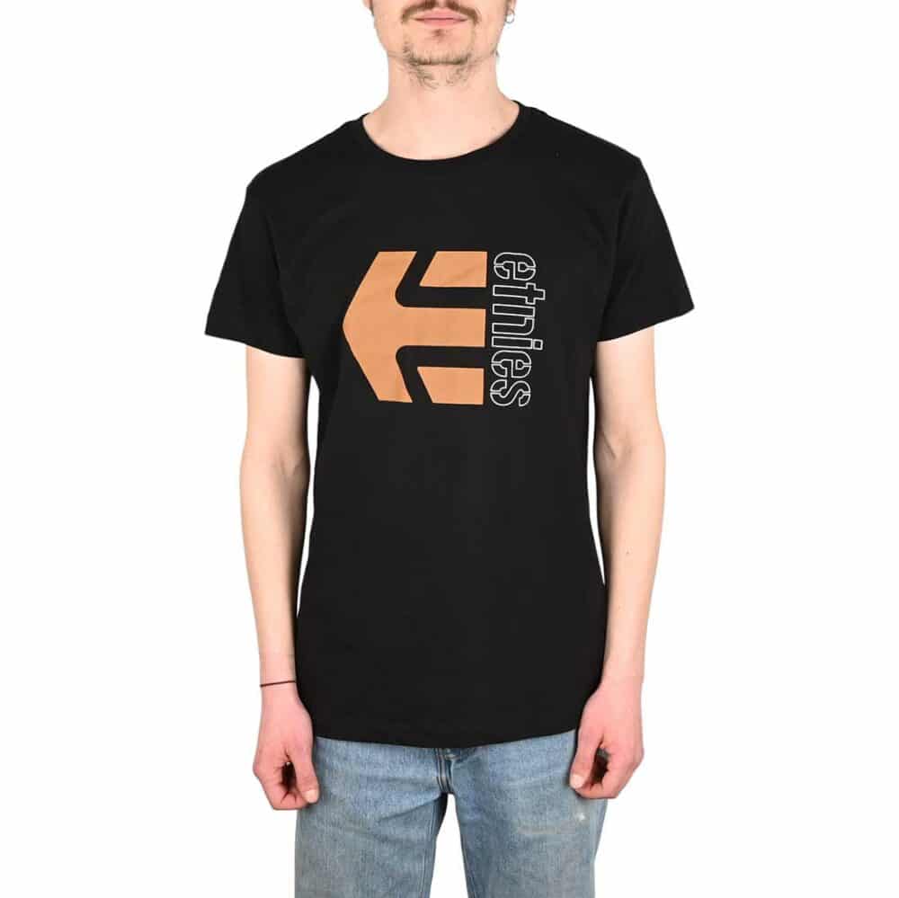 Etnies Corp Combo S/S T-Shirt SP24 - Black/Brown (Copy)