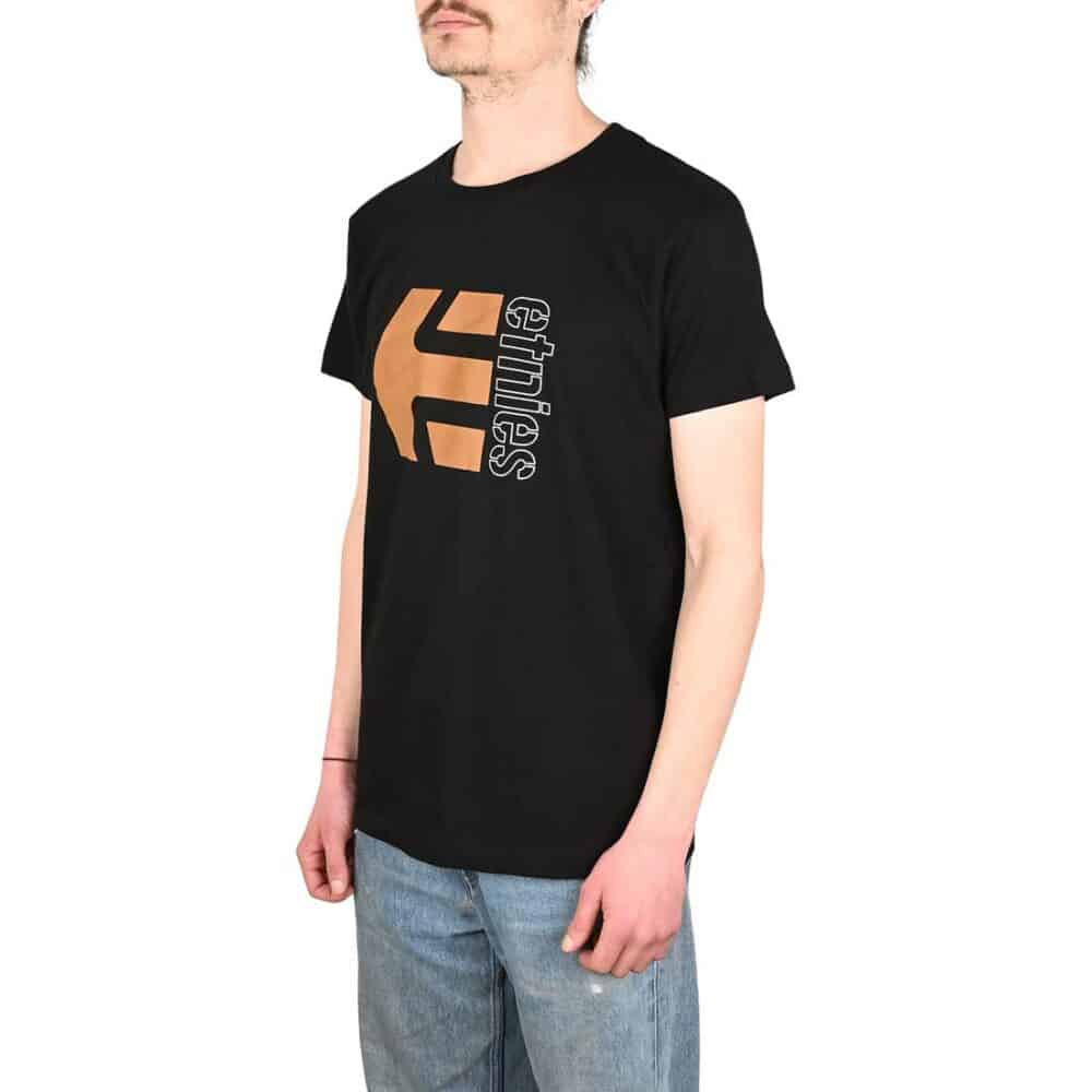 Etnies Corp Combo S/S T-Shirt - Black/Yellow/White