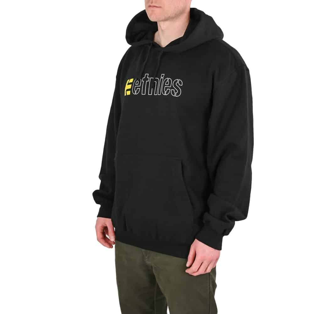 Etnies Ecorp Pullover Hoodie - Black/White/Yellow