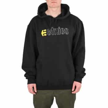 Etnies Ecorp Pullover Hoodie - Black/White/Yellow