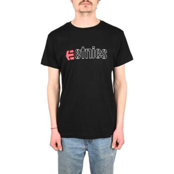 Etnies Ecorp S/S T-Shirt - Black/Red/White