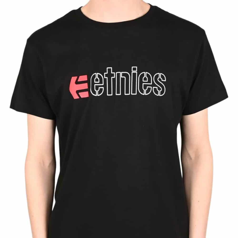Etnies Ecorp S/S T-Shirt - Black/Red/White