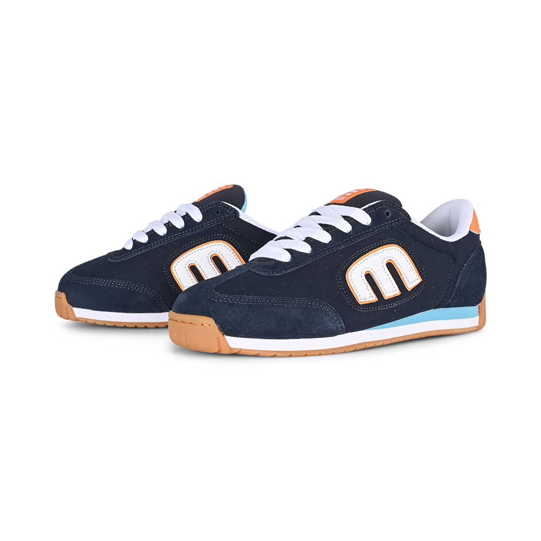 Etnies Lo Cut II LS Skate Shoes Navy Orange White