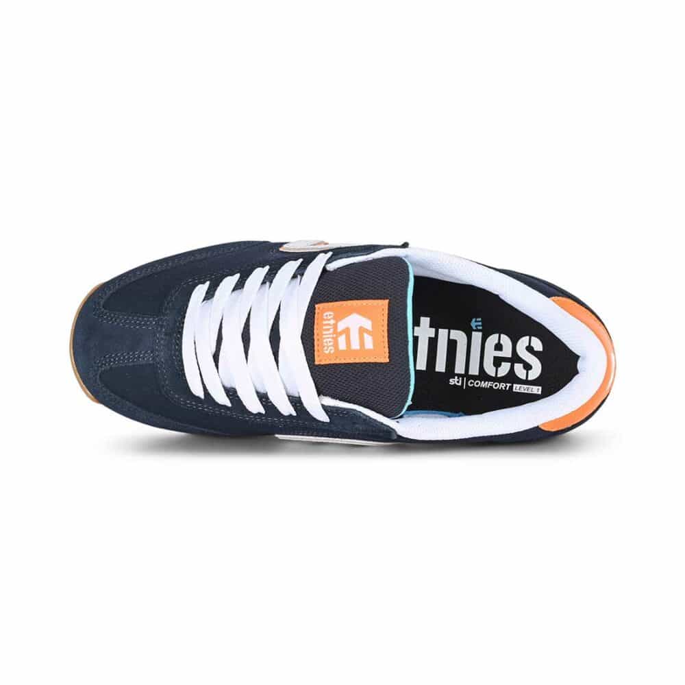 Etnies Lo-Cut II LS Skate Shoes - Navy/Orange/White