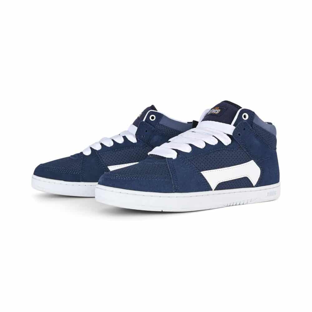 Etnies MC Rap High Skate Shoes - Navy/White