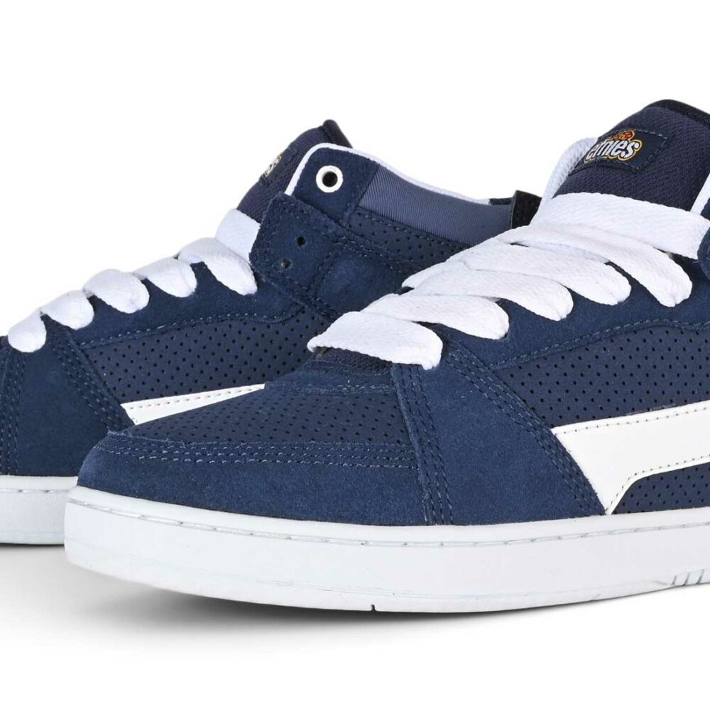 Etnies MC Rap High Skate Shoes - Navy/White