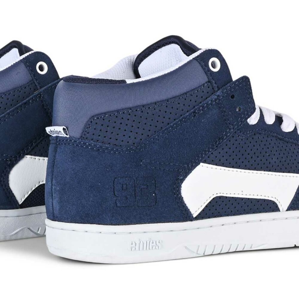 Etnies MC Rap High Skate Shoes - Navy/White