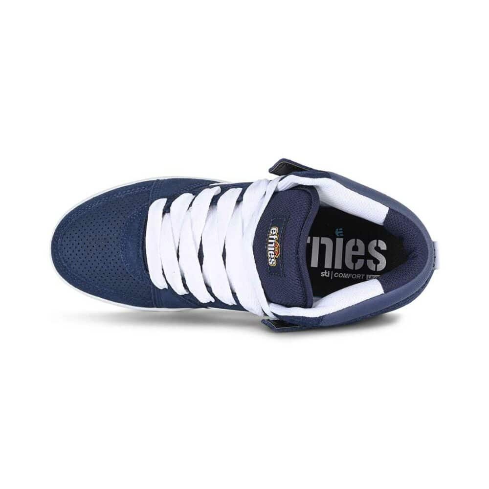 Etnies MC Rap High Skate Shoes - Navy/White