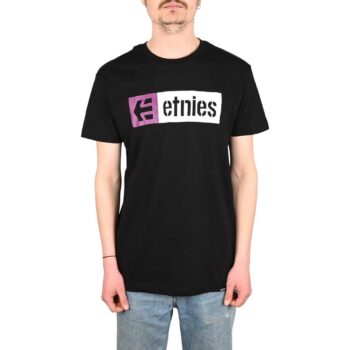 Etnies New Box S/S T-Shirt - Black/Purple