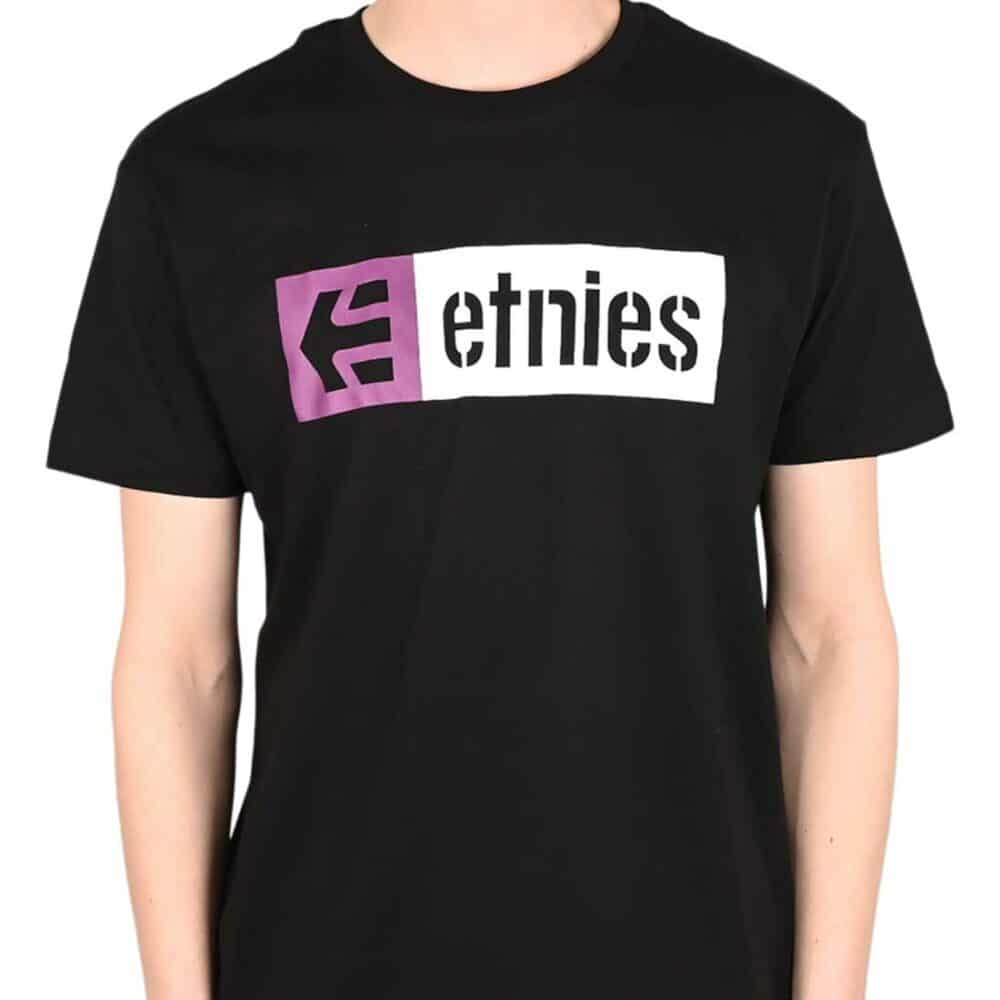 Etnies New Box S/S T-Shirt - Black/Purple