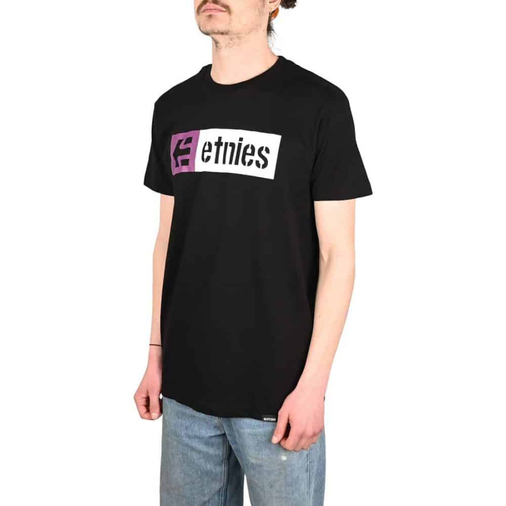 Etnies New Box S/S T-Shirt - Black/Purple