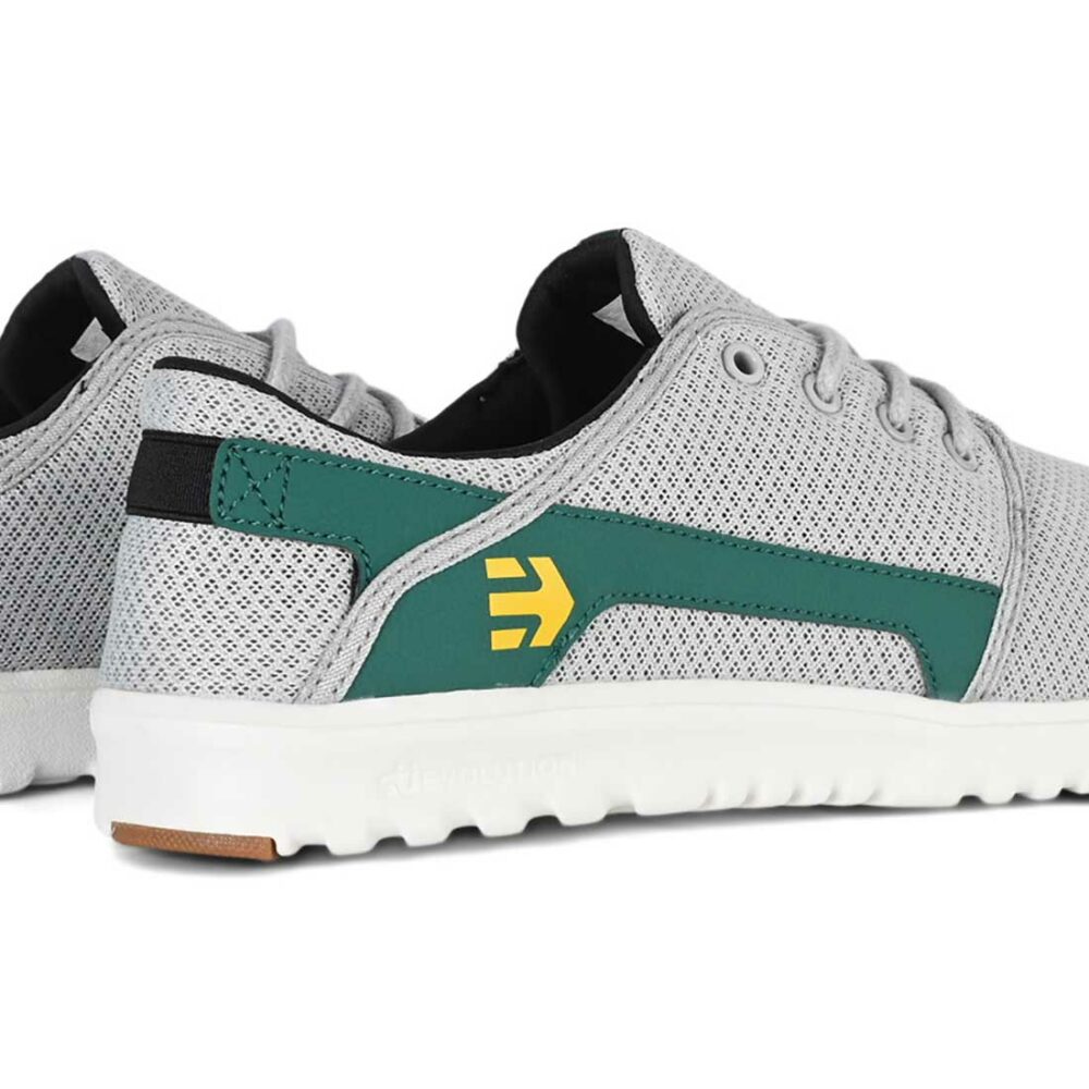 Etnies Scout Low Top Shoes - Light Grey/Yellow