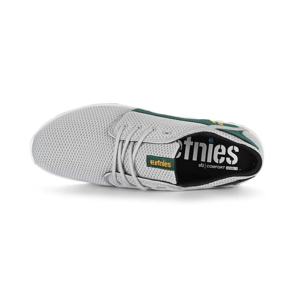 Etnies Scout Low Top Shoes - Light Grey/Yellow