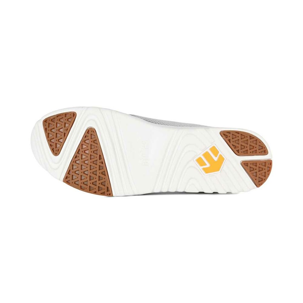 Etnies Scout Low Top Shoes - Light Grey/Yellow