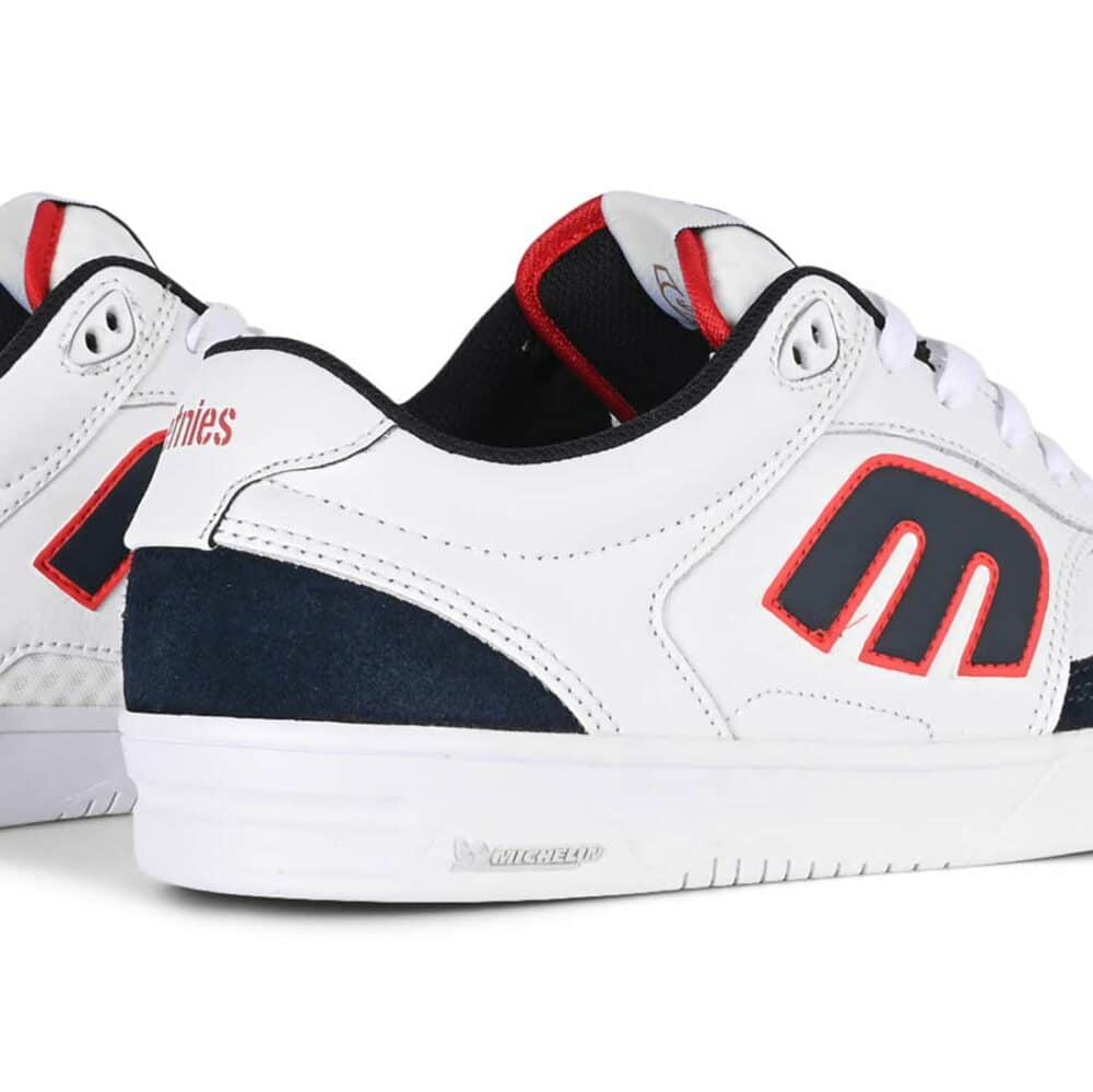 Etnies The Aurelien Michelin Skate Shoes - White/Navy/Red