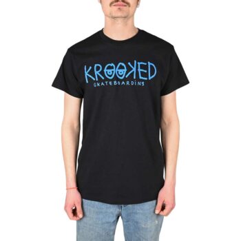 Krooked Eyes S/S T-Shirt - Black/Blue