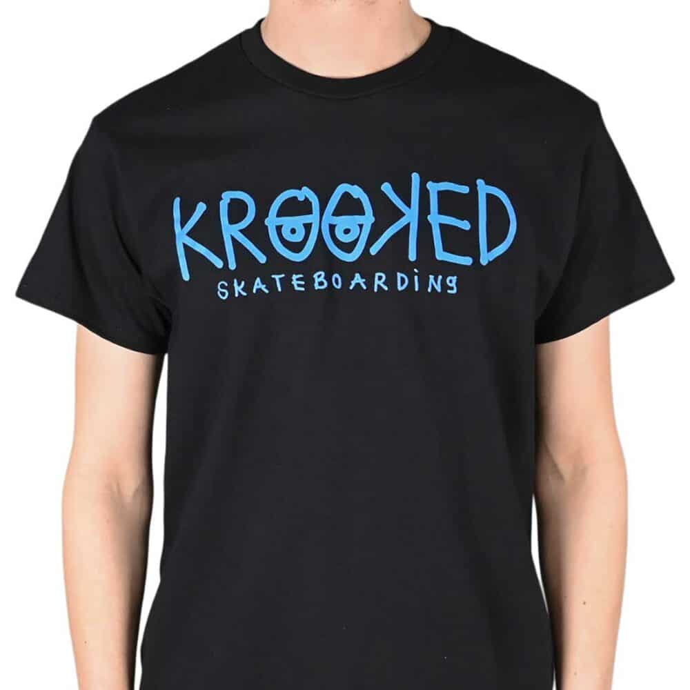 Krooked Eyes S/S T-Shirt - Black/Blue
