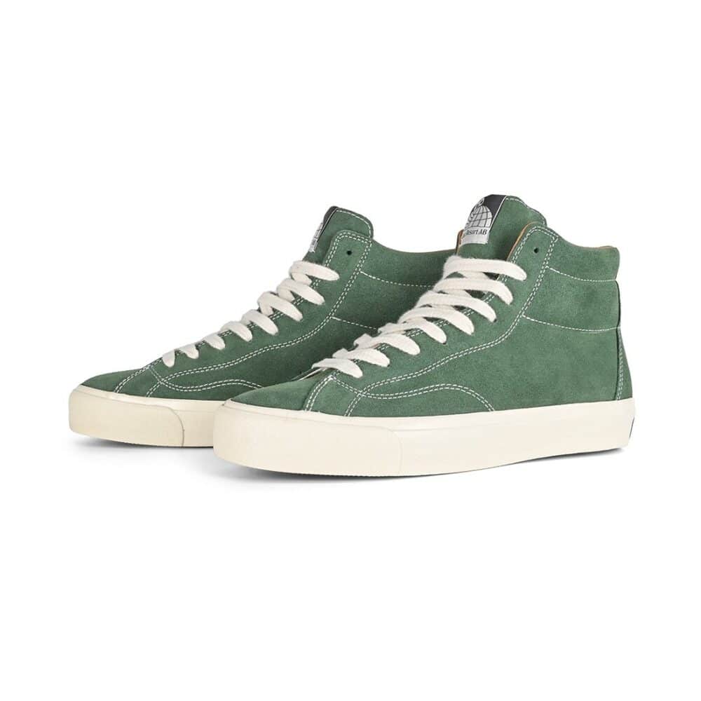 Last Resort VM003 Suede Hi Skate Shoes - Elm Green/White