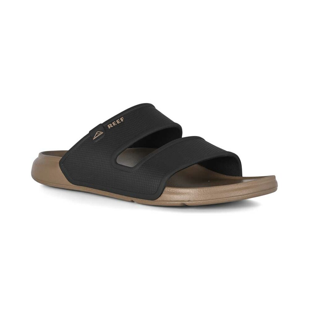 Reef Oasis Double Up Slide Sandals - Fossil/Black