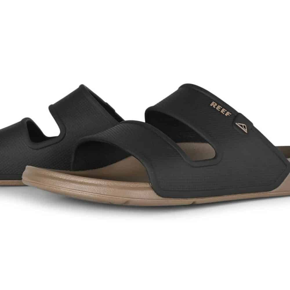 Reef Oasis Double Up Slide Sandals - Fossil/Black