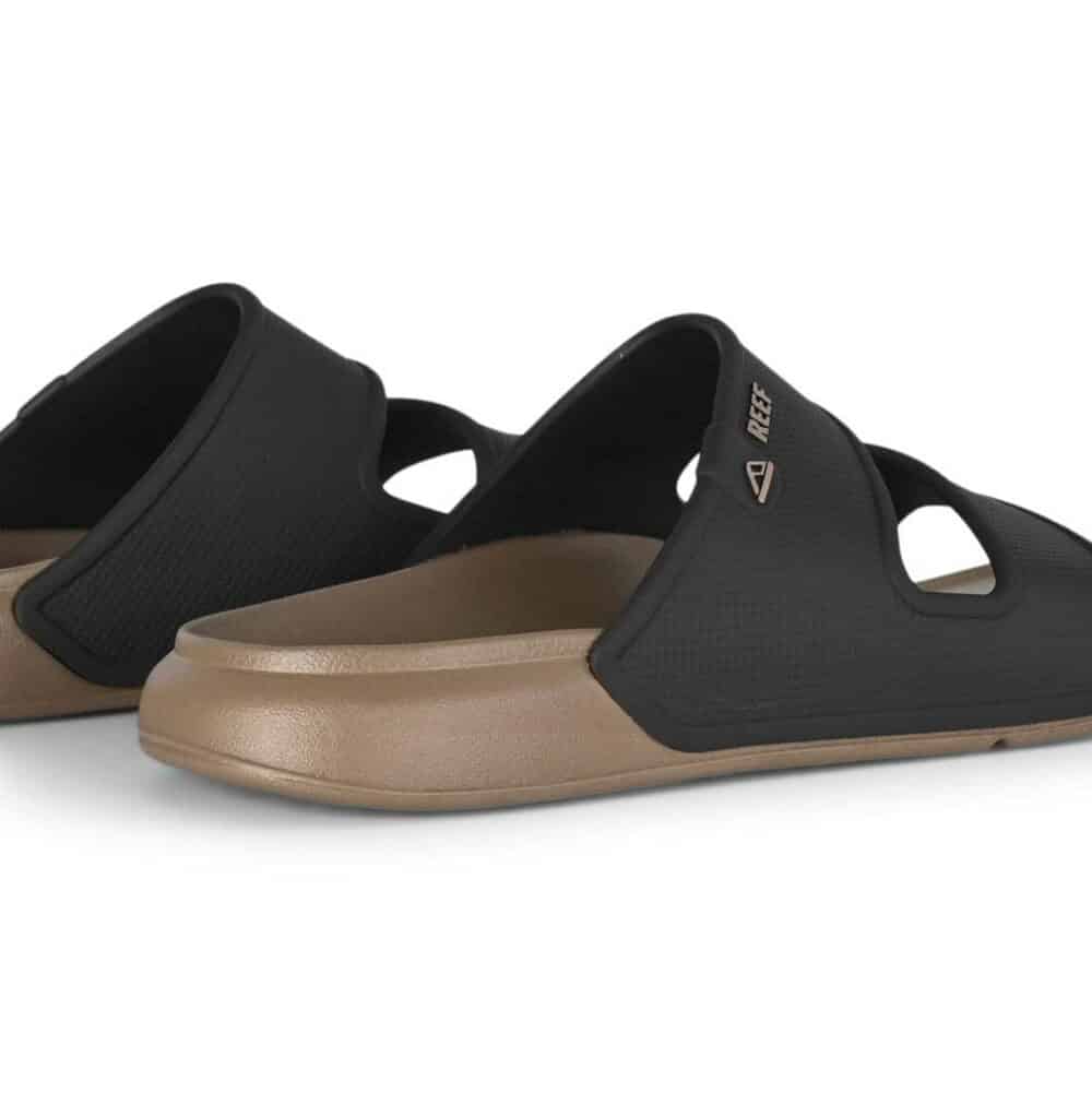 Reef Oasis Double Up Slide Sandals - Fossil/Black