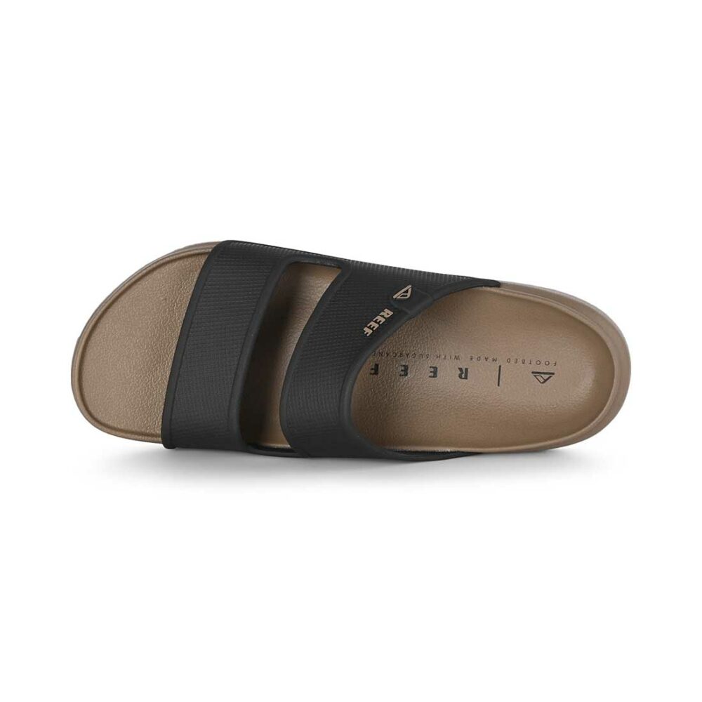 Reef Oasis Double Up Slide Sandals - Fossil/Black