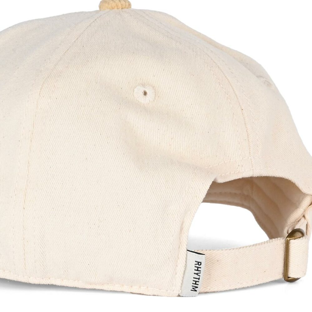 Rhythm Essential Brushed Twill Strapback Cap - Vintage White