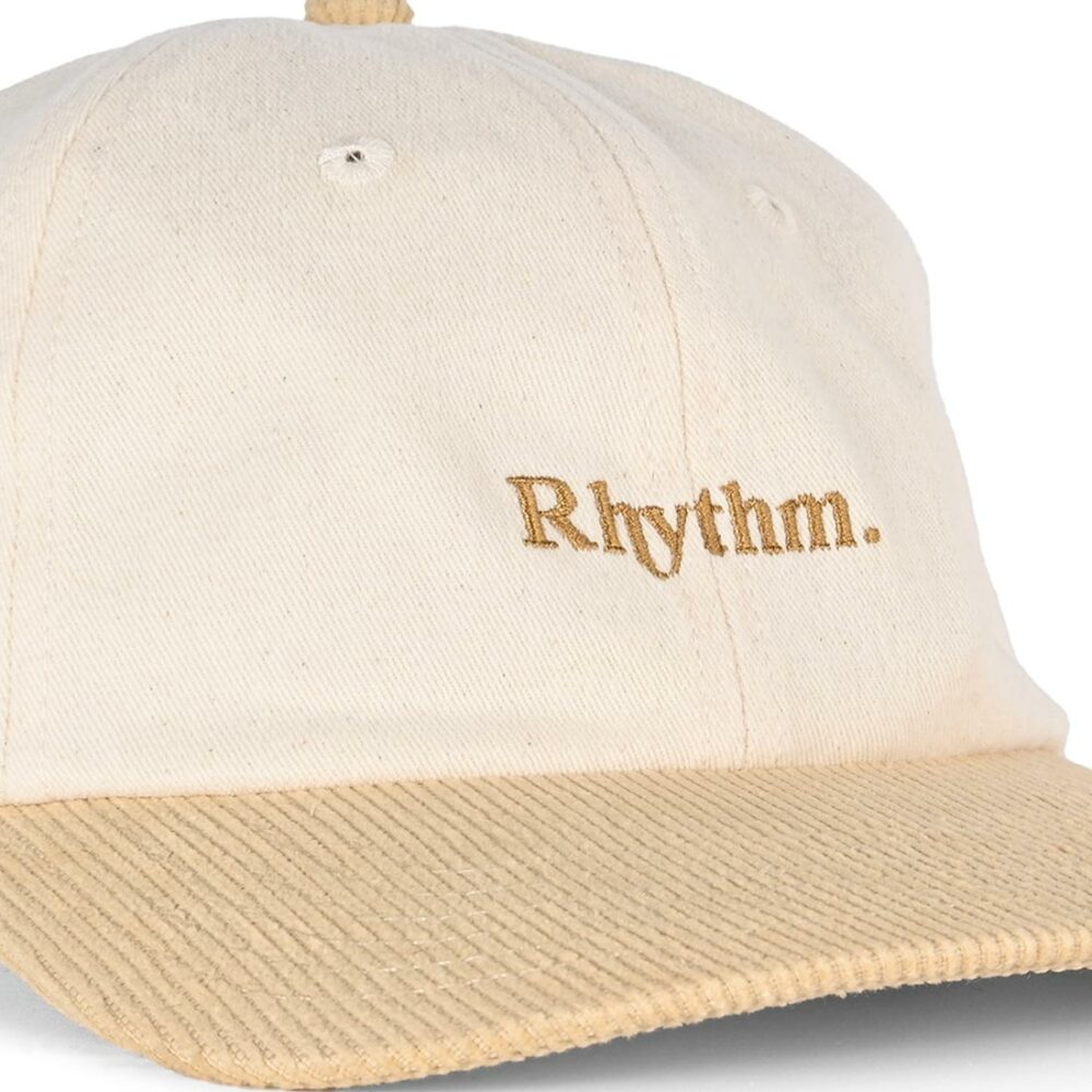 Rhythm Essential Brushed Twill Strapback Cap - Vintage White